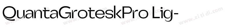 QuantaGroteskPro Lig字体转换